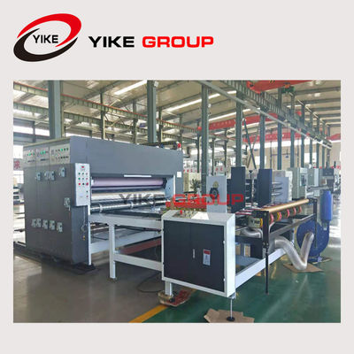 결합된 기계를 홈을 파는 중국 YIKE 사슬 유형 골판지 2 원색 인쇄