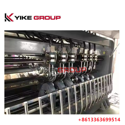 YIKE GROUP-BNC 6 블레이드 10 스코어 2200MM 자동 얇은 블레이드 슬리터 스코어 기계 3/5/7 플라이 코러브 카드보드 생산 라인