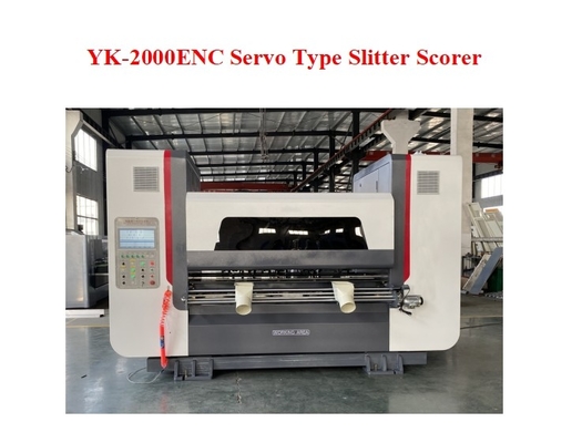 YK-2000 ENC 속도 250m/min 경직 카드보드 생산 라인을 위한 세르보 타입 슬리터 스코어